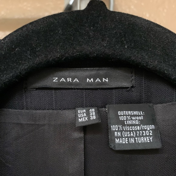 ZARA Men’s Stripe Blazer & Slacks Suit Set - Picture 3 of 8